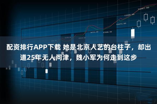 配资排行APP下载 她是北京人艺的台柱子，却出道25年无人问津，魏小军为何走到这步