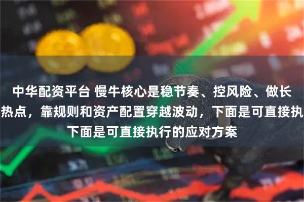 中华配资平台 慢牛核心是稳节奏、控风险、做长期，别追短线热点，靠规则和资产配置穿越波动，下面是可直接执行的应对方案